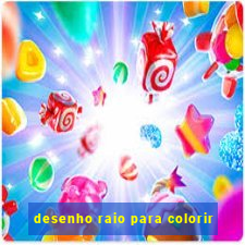 desenho raio para colorir